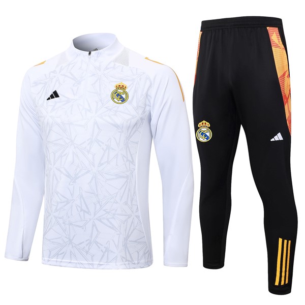 Sweatshirts Real Madrid 2024-2025 Weiß Grau 3